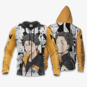 Natsuki Subaru Zip Hoodie Re:Zero kara Hajimeru Isekai Seikatsu Anime