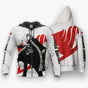 Laxus Dreyar Zip Hoodie Silhouette Animes