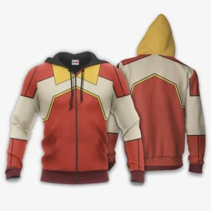 Fire Ferrert Zip Hoodie Anime