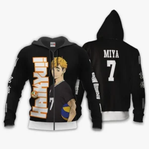 Inarizaki Atsumu Miya Zip Hoodie Haikyuu Anime