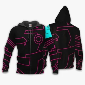 Gurren Lagann Anti Spiral Zip Hoodie Uniform Costume