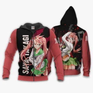 Highschool Of Dead Zip Hoodie Saya Takagi Anime