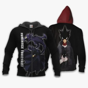 Fumikage Tokoyami Zip Hoodie Custom Anime My Hero Academia