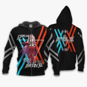 Code 002 Zero Two Zip Hoodie Custom Darling In The Franxx Animes