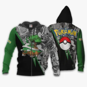 Torterra Zip Hoodie Custom Anime Pokemon