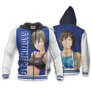 Saotome Senshu Hitakakusu Saotome Yae Zip Hoodie Custom Anime