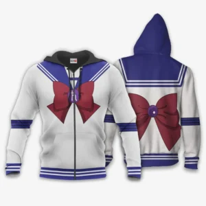Sailor Saturn Uniform Costume Sailor Moon Anime Zip Hoodie