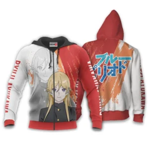 Ryuji Ayukawa Zip Hoodie Custom Anime Blue Period