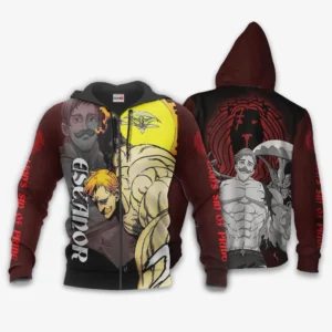Lion's Sin of Pride Escanor Zip Hoodie Seven Deadly Sins Anime
