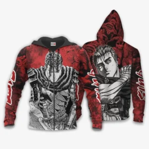 Guts Zip Hoodie Custom Berserk Animes