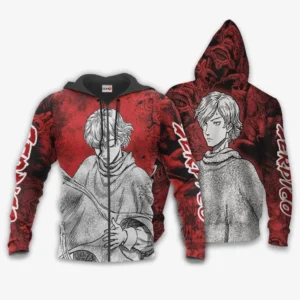 Berserk Serpico Zip Hoodie Custom Berserk Anime Clothes