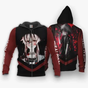 Future Diary Mirai Nikki Zip Hoodie Yuno Gasai