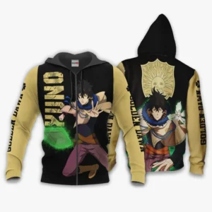Golden Dawn Yuno Zip Hoodie Black Clover Anime