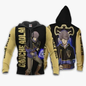 Black Bull Gauche Adlai Zip Hoodie Black Clover Anime