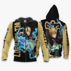 Black Bull Luck Voltia Zip Hoodie Black Clover Anime