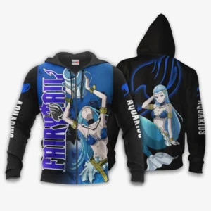 Celestial Aquarius Zip Hoodie Anime Stores