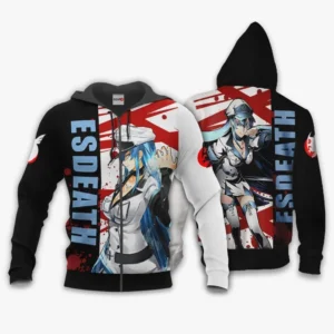 Akame ga Kill Zip Hoodie Esdeath Anime