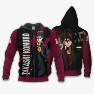 Highschool Of Dead Zip Hoodie Takashi Komuro Anime