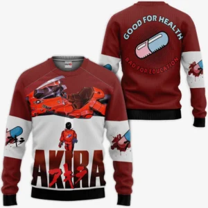 Akira Kaneda Custom Good For Health Bad For Education Anime Merch