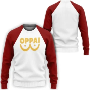 Oppai Saitama Shirt Costume OPM Anime Sweatshirt