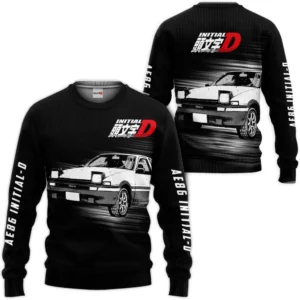 Fujiwara Tofu AE86 Sweatshirt Initial D Custom Anime