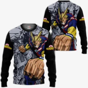 All Might Sweatshirt Custom Anime Manga Style