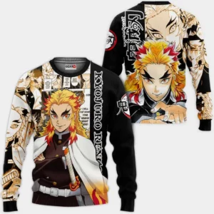 Kyojuro Rengoku Sweatshirt Custom Anime Manga Style