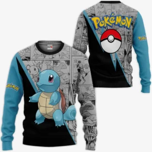 Pokemon Squirtle Sweatshirt Custom Anime Mix Manga