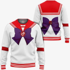 Sailor Mars Uniform Costume Sweatshirt Shirt Sailor Moon Anime