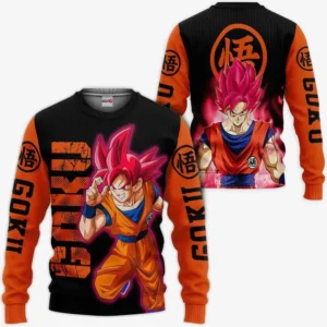 Dragon Ball Goku Saiyan God Sweatshirt Shirt Anime