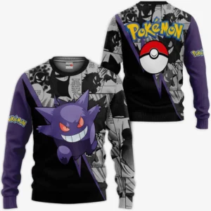 Pokemon Gengar Sweatshirt Custom Anime Mix Manga