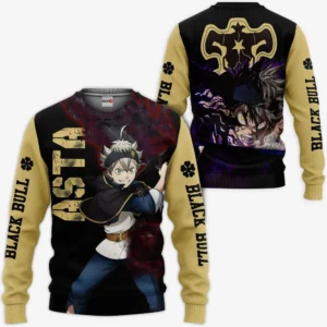 Black Bull Devil Asta Sweatshirt Black Clover Anime Shirt