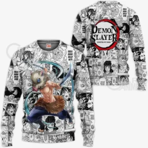Inosuke Sweatshirt Custom Manga Mix Anime Demon Slayer