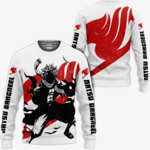 Natsu Dragneel Sweatshirt Silhouette Anime Shirts