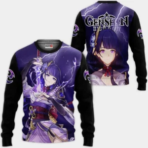 Raiden Shogun Sweatshirt Custom Genshin Impact Anime