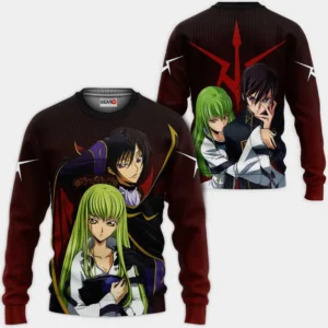 Lelouch and C.C. Shirts Merch Custom Code Geass Anime Valentine's Gifts