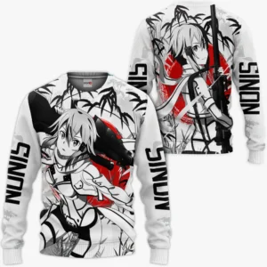 Sinon Shirts Merch Custom Sword Art Online Anime Japan Style