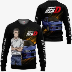 Bunta Fujiwara Sweatshirt Initial D Custom Anime