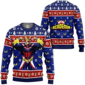 All Might Custom Anime Ugly Christmas Sweater