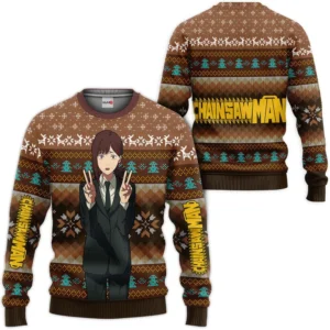 Chainsaw Man Kobeni Higashiyama Ugly Christmas Sweater Custom For Anime Fans