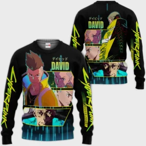 Cyberpunk Edgerunners David Martinez Anime Shirts HA0512