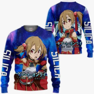 Silica Sweatshirt Sword Art Online Custom Anime Galaxy Style