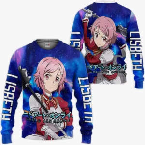 Lisbeth Sweatshirt Sword Art Online Custom Anime Galaxy Style