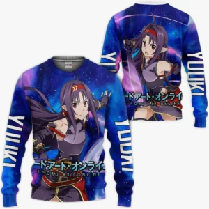 Yuuki Sweatshirt Sword Art Online Custom Anime Galaxy Style