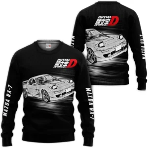 Keisuke Takahashi RX-7 Sweatshirt Initial D Custom Anime
