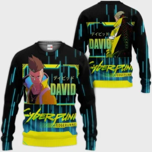 Cyberpunk Edgerunners David Martinez Anime Shirts