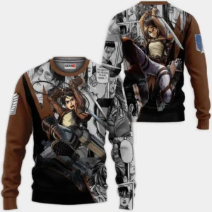 Eren Jaeger Sweatshirt Custom Attack On Titan Anime Manga Style