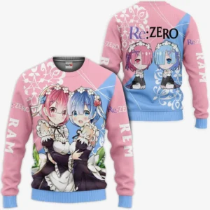 Re:Zezo Sweatshirt Rem & Ram Custom Shirt Anime