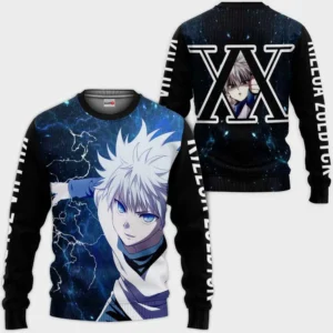 Killua Zoldyck Sweatshirt Custom Skill Anime Shirts