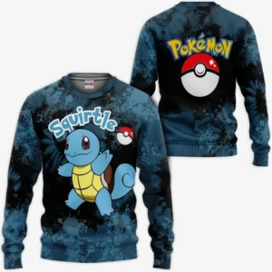 Pokemon Squirtle Sweatshirt Custom Anime Tie Dye Style